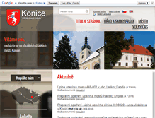 Tablet Screenshot of konice.cz